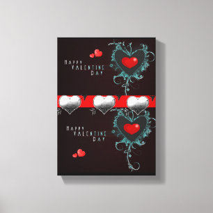 Gedruckter Canvas Valentinstag Leinwanddruck