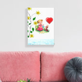 Gedruckter Canvas Valentinstag Leinwanddruck (Insitu (Wohnzimmer))