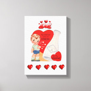 Gedruckter Canvas Valentinstag Leinwanddruck