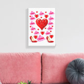 Gedruckter Canvas Valentinstag Leinwanddruck (Insitu (Wohnzimmer))