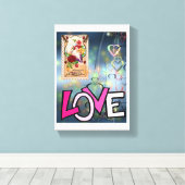 Gedruckter Canvas Valentinstag Leinwanddruck (Insitu (Holzboden))