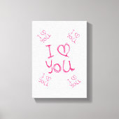 Gedruckter Canvas Valentinstag Leinwanddruck (Vorderseite)