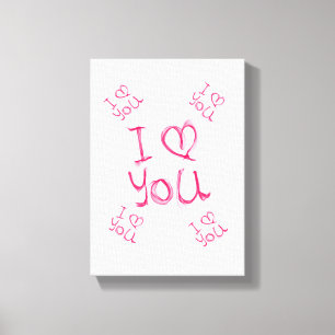 Gedruckter Canvas Valentinstag Leinwanddruck