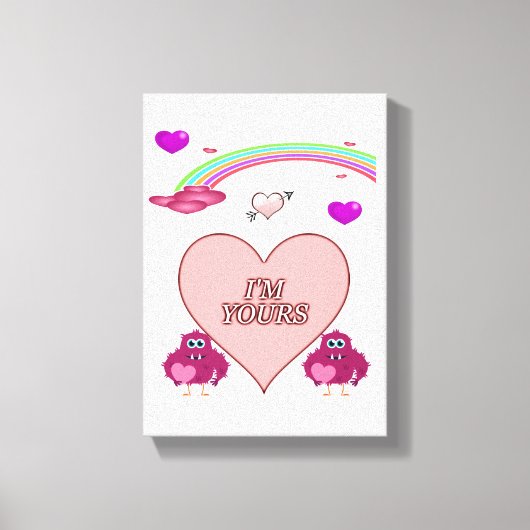 Gedruckter Canvas Valentinstag Leinwanddruck (Vorderseite)