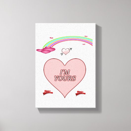 Gedruckter Canvas Valentinstag Leinwanddruck (Vorderseite)