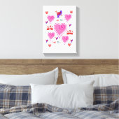 Gedruckter Canvas Valentinstag Leinwanddruck (Insitu (Schlafzimmer))