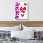 Gedruckter Canvas Valentinstag Leinwanddruck (Insitu (Schlafzimmer))
