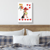 Gedruckter Canvas Valentinstag Leinwanddruck (Insitu (Schlafzimmer))