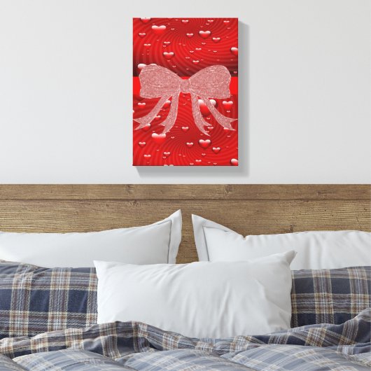 Gedruckter Canvas Valentinstag Leinwanddruck (Insitu (Schlafzimmer))