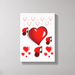 Gedruckter Canvas Valentinstag Leinwanddruck