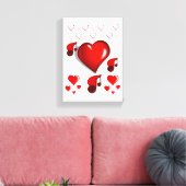 Gedruckter Canvas Valentinstag Leinwanddruck (Insitu (Wohnzimmer))