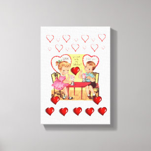 Gedruckter Canvas Valentinstag Leinwanddruck