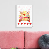 Gedruckter Canvas Valentinstag Leinwanddruck (Insitu (Wohnzimmer))