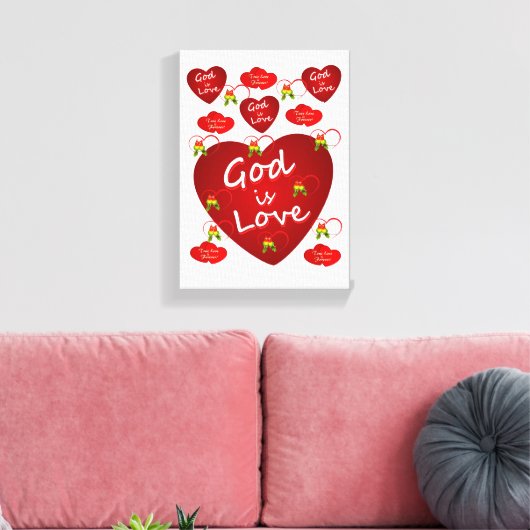 Gedruckter Canvas Valentinstag Leinwanddruck (Insitu (Wohnzimmer))