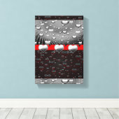 Gedruckter Canvas Valentinstag Leinwanddruck (Insitu (Holzboden))