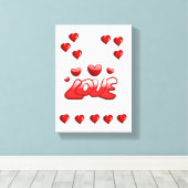 Gedruckter Canvas Valentinstag Leinwanddruck (Insitu (Holzboden))