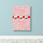 Gedruckter Canvas Valentinstag Leinwanddruck (Insitu (Holzboden))