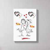 Gedruckter Canvas Valentinstag Leinwanddruck (Vorderseite)