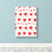 Gedruckter Canvas Valentinstag Leinwanddruck (Insitu (Holzboden))