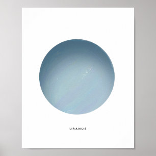 Gedruckter Planet Uranus Kunstposterdruck Poster