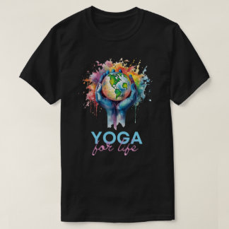 Gedruckter T - Shirt für Yoga