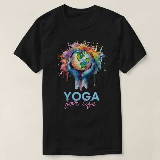 Gedruckter T - Shirt für Yoga (Design vorne)