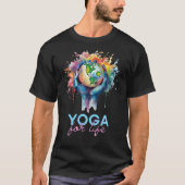 Gedruckter T - Shirt für Yoga (Vorderseite)