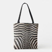 Gedruckter Zebra-Totenbeutel, schwarz/Elfenbeinfar Tasche (Rückseite)