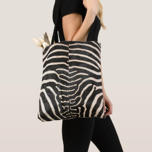 Gedruckter Zebra-Totenbeutel, schwarz/Elfenbeinfar Tasche