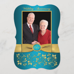 GEDRUCKTES BAND Fancy-Form 67. Jubiläums-Einladung Einladung