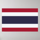 Gedrucktes Bild mit der Flagge Thailands Poster (Vorne)