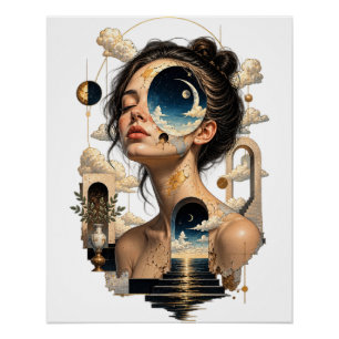 Gedrucktes Poster