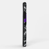 GEDRUCKTES RIBBON Lila Silberklemme Damask iPhone  Case-Mate iPhone Hülle (Hinten/Rechts)