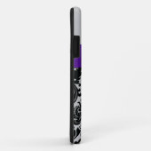 GEDRUCKTES RIBBON Lila Silberklemme Damask iPhone Case-Mate iPhone Hülle (Hinten/Rechts)