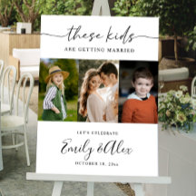 Gedrucktes Willkommensschild für Hochzeit, Verlobu