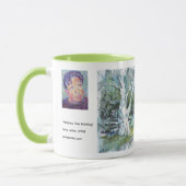 Geduld-Baum-Malerei / Künstler Larry Lerew Becher Tasse (Links)