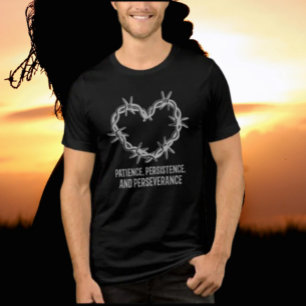 Geduld, Beharrlichkeit und Ausdauer - nüchtern Tri-Blend Shirt