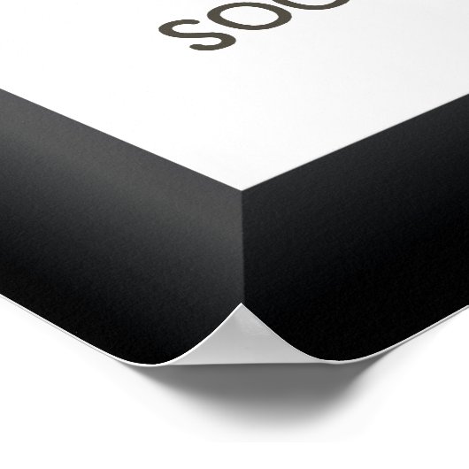 Geduld belohnt Poster Print (Ecke)