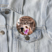 Geduld bitte Hörstörungen Button (Beispiel)