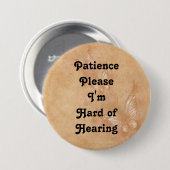 Geduld bitte ich um schweres Hören Button (Vorne & Hinten)