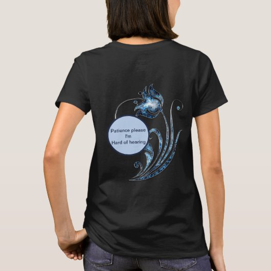 Geduld bitte Im stark der Anhörung T-Shirt (Rückseite)