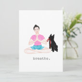 Geduld Dankeskarte (Stehend Vorderseite)