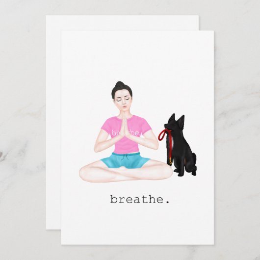 Geduld Dankeskarte (Vorne/Hinten)