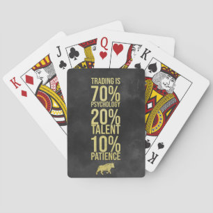 Geduld für Investor Trading Talent Spielkarten