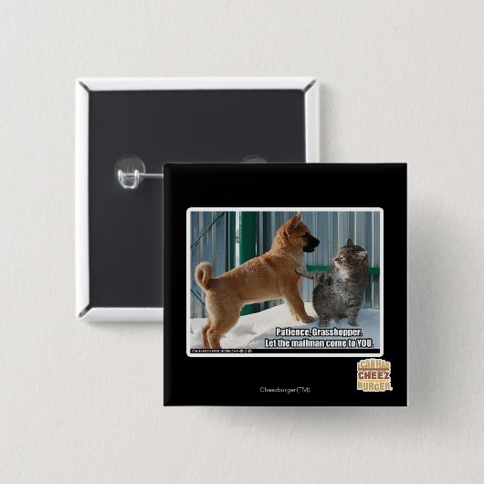 Geduld, Heuschrecke Button (Vorne & Hinten)