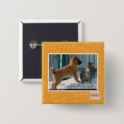 Geduld, Heuschrecke Button (Vorne & Hinten)