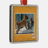 Geduld, Heuschrecke Silbernes Ornament (Rechts)