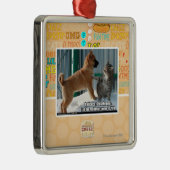 Geduld, Heuschrecke Silbernes Ornament (Rechts)