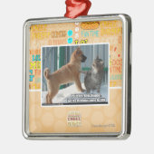 Geduld, Heuschrecke Silbernes Ornament (Links)