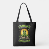 Geduld Heuschrecke Tasche (Rückseite)